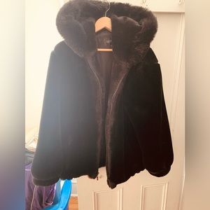 Faux Fur Jacket L